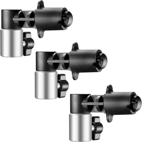 NEEWER Paquete de 3 soportes reflectores para telón de fondo, aleación de aluminio resistente, soporte de disco reflector de fotografía, adaptador