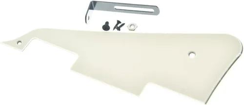 Miniatura 4 de Dopro Golpeador de guitarra LP y soporte de acero inoxidable LP con tornillos de montaje de acero negro para USA Les Paul Aged White