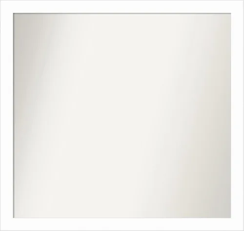 Miniatura 212 de Amanti Art Espejo de baño blanco para sobre el fregadero, 24 x 24 pulgadas, hecho a medida, espejo de tocador cuadrado blanco estrecho, marco