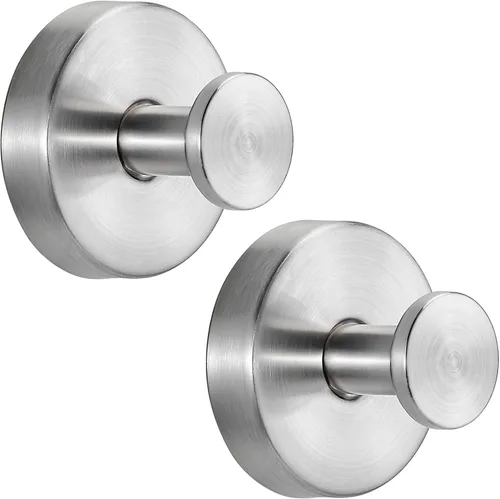 Miniatura 11 de Ganchos de ventosa para ducha sin taladro, ganchos de baño para toallas, batas, esponja vegetal montables en paredes de baño, cocina, vidrio, Negro