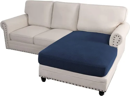 Miniatura 28 de ADPON Fundas de sofá modular, funda de cojín para sofá o sillón en forma de L, funda separada para sofá seccional izquierdo o derecho (1 diván, gris)