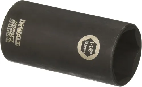 DEWALT DW22962 Enchufe profundo listo para impacto de 1-1/8 pulgadas para unidad de 1/2 pulgada