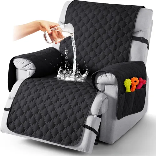 Miniatura 44 de TAOCOCO Fundas reclinables 100% impermeables, con correas para las piernas, funda de sofá reclinable reversible para silla reclinable, protector