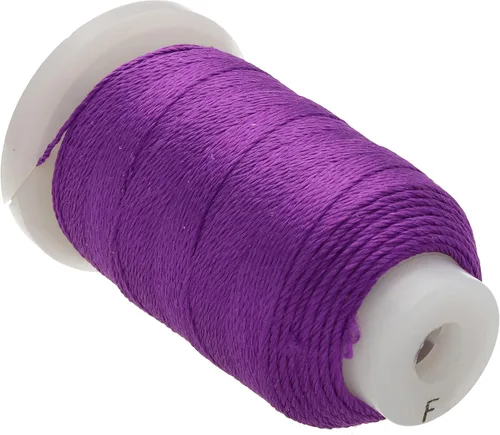 Miniatura 30 de The Beadsmith Cordón de seda pura – Castaño, tamaño E (0.325 mm/0.0128"), 200 yardas (600 pies), carrete de 1/2 onza