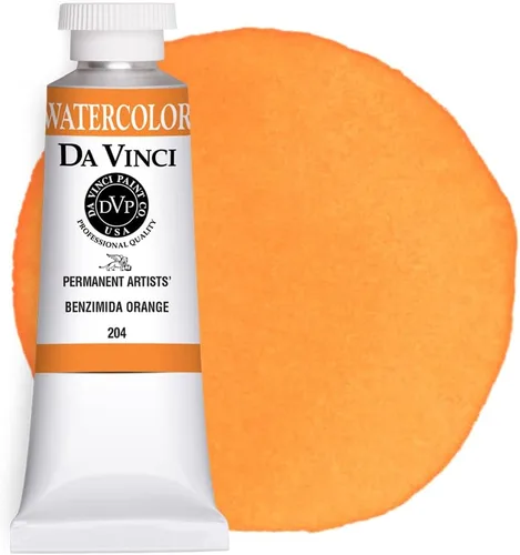 Miniatura 20 de DA VINCI PAINTS Pintura de acuarela para artista profesional, Gamboge (tono), 0.5 fl oz