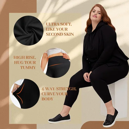 Miniatura 3 de TNNZEET 3 unidades de leggings capri de talle alto para mujer Pantalones suaves para entrenamiento correr Yoga