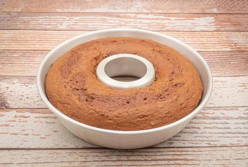 Miniatura 5 de Molde de aluminio para tartas – Moldes de tubo de flauta duraderos para hornear – Bandeja redonda antiadherente para hornear – Pastel de gasa
