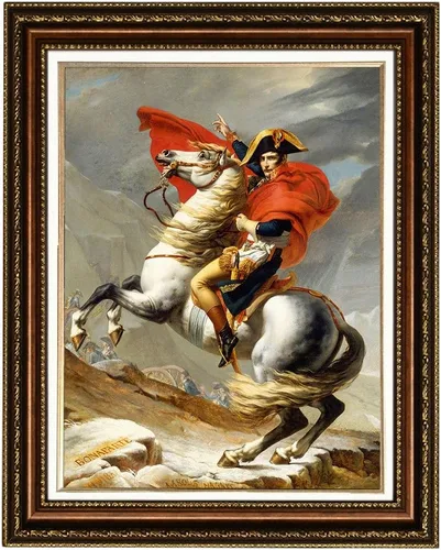 Miniatura 6 de ELITEART - Napoleón cruzando los Alpes por Jacques-Louis David pintura al óleo de reproducción giclée arte de pared impresiones en lienzo Tamaño: 20