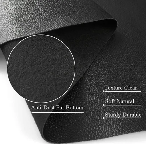 Pomo universal para palanca de cambios manual y con costuras negras | Car Shift Knob Dust Cover Made of Black Pu Leather with Black Seams Red Seams