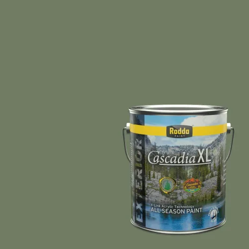 Miniatura 161 de Rodda Paint CASCADIA XL Pintura e imprimación satinada exterior en uno, cuarto de galón, resistencia industrial