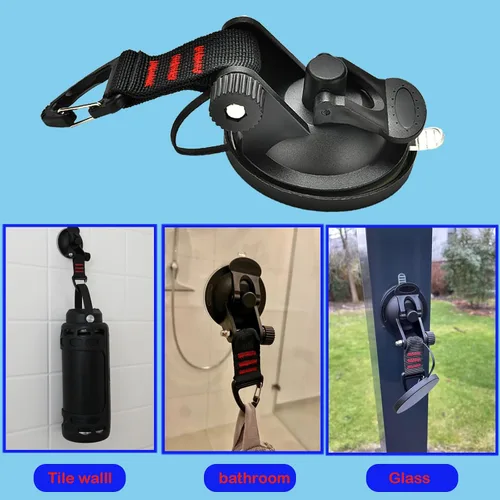 Miniatura 7 de 4 ganchos de ventosa resistentes – Ventosas fuertes para toldos de automóvil, lona de campamento, caravana y barco – Anclajes de pared al aire