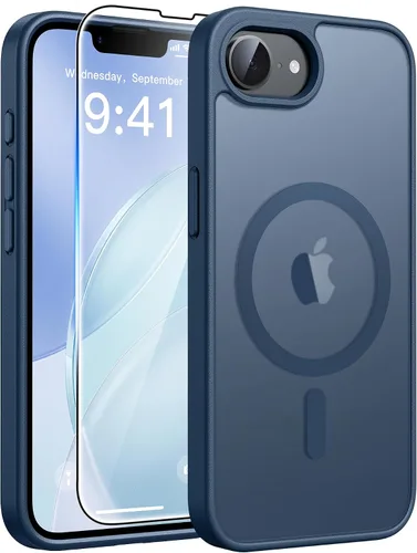Miniatura 215 de FNTCASE Funda para iPhone 17 Pro: Fundas delgadas translúcidas de color azul claro compatibles con MagSafe, protección completa de la cámara