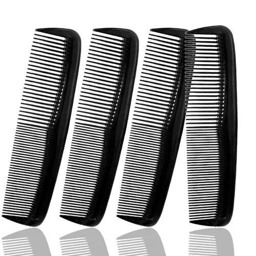 Soft 'N Style Cuidado del cabello, 4 paquetes de peines irrompibles - peine para hombres/peine de dientes finos/peines para cabello