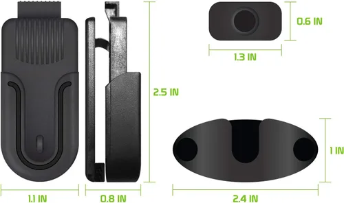 Miniatura 7 de Cellet Clip giratorio universal para cinturón para soporte de automóvil, compatible con GPS para Apple iPhone 14 Pro Max Plus 13 12 11 iPad, iPods