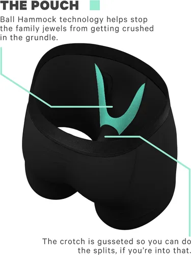 Miniatura 2 de Shinesty Hammock Support - Ropa interior para hombre, calzoncillos tipo bóxer con bragueta Paquete de 3