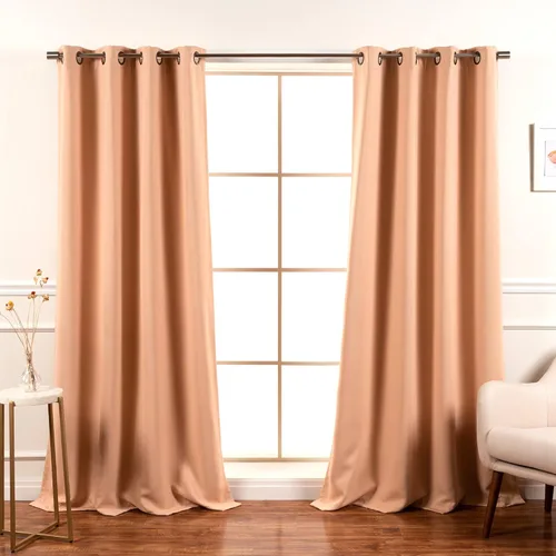 Miniatura 53 de Best Home Fashion Paneles de Cortinas Opacas Premium - Tratamiento de Ventana con Aislamiento Térmico Sólido Cortinas Opacas para Dormitorio