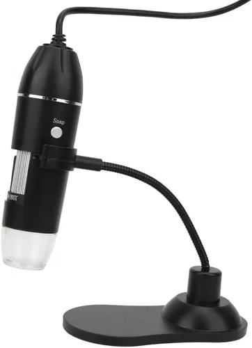 Miniatura 6 de Microscopio digital, microscopio digital USB 50X-1000X microscopio electrónico con soporte, resolución de imagen 1920 * 1080, con 8 luces LED