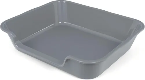 Miniatura 20 de 1 paquete de caja de arena extra grande para gatos (material ABS), corral de arena para gatos mayores de entrada baja para gatos geriátricos