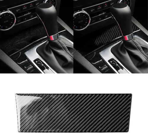 Miniatura 8 de para Mercedes-Benz Clase C W204 2011-2013 Real Cubierta de Panel de Fibra de Carbono Suave para Aire Acondicionado, Adhesivo de Marco de Panel