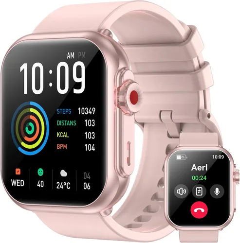 Miniatura 9 de Reloj inteligente para hombres y mujeres, batería de 1000 mAh, tiempo de espera de 100 días, pantalla HD de 1.85 pulgadas, rastreador de fitness