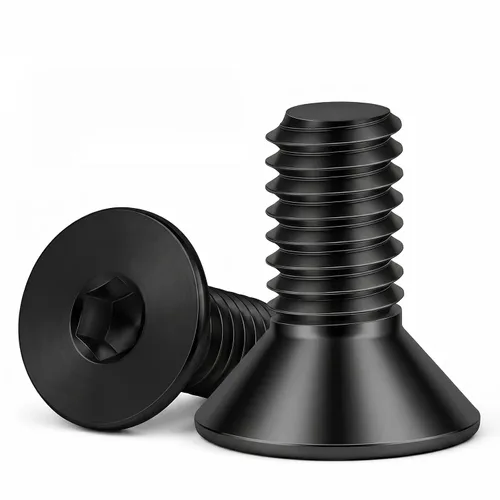 Miniatura 9 de Tornillos avellanados de cabeza plana M8-0.049 x 2.362 in, acero de aleación de grado 10.9, totalmente roscado, Allen Socket Drive, 10