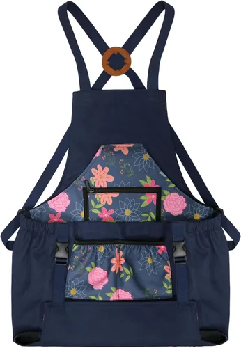 Miniatura 8 de Gardening Apron with Quick Release Pockets for Women and Men, Water Resistant Picking Pouch