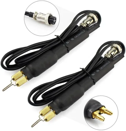 Miniatura 4 de Máquina de pirografía de 60 W, kit de combustión de madera, pantalla digital de doble bolígrafo, color azul con 20 puntas de alambre de pirografía