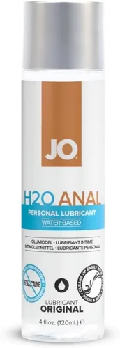 JO Lubricante anal a base de agua - Lubricante personal para juego anal - Larga duración, deslizamiento suave - 4 onzas líquidas