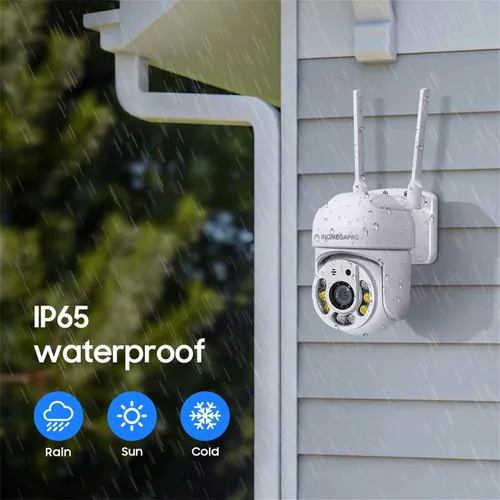 Miniatura 7 de PTZ - Cámara de seguridad para exteriores, sistema de seguridad PTZ 355° View 1080P, cámaras de seguridad WiFi de 2.4 GHZ para exteriores con visión