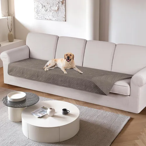 Miniatura 23 de TAOCOCO Funda de cojín de sofá 100% impermeable reversible, funda de asiento de sofá para perros y mascotas, funda de sofá biplaza para sofá
