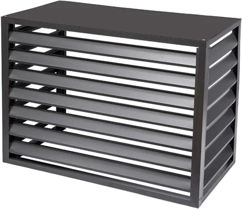 Miniatura 14 de Cubierta de aire acondicionado para ventana al aire libre, de aluminio, resistente a la intemperie, cubierta de protección central de aire