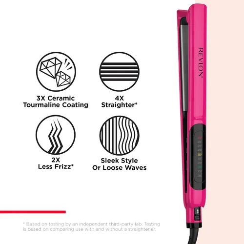 Miniatura 4 de Revlon Smooth Brilliance Plancha de cabello de cerámica Desliza suavemente y estilo ultra elegante, (1 pulgada)