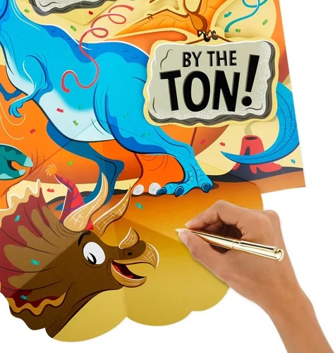Miniatura 6 de Hallmark Tarjeta de cumpleaños desplegable jumbo para niños (dinosaurios)
