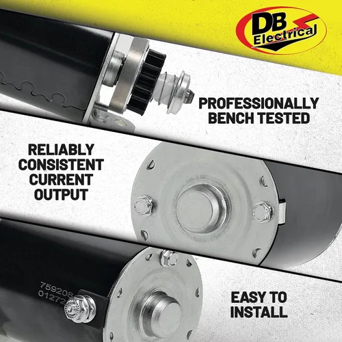Miniatura 4 de DB Electrical 410-22003 Arrancador compatible con/reemplazo para Briggs & Stratton, John Deere y United Tech, motor de arranque para cortacésped