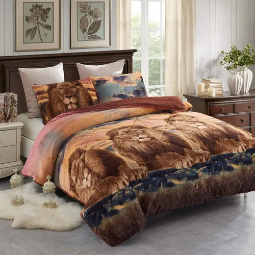 Miniatura 26 de Manta de lana JML, manta de Sherpa de 3 piezas, muy suave, cálida, estilo coreano, reversible, manta de borrego para el invierno estampada