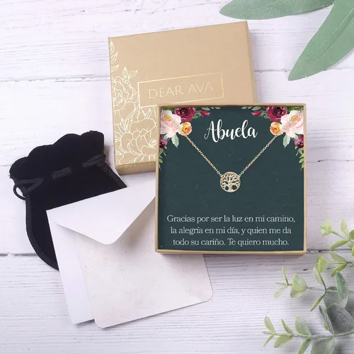 Miniatura 3 de Necklace Gift For Women and Girls - Adjustable Modern Jewelry Pendant Love Gifting Idea for Her with Heartfelt Card - Long Distance Gifts for Your