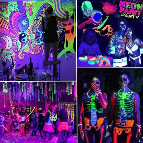 Miniatura 5 de Bombilla de Luz Negra LED A19 12W 395-400nm UVA – Paquete de 3 para decoración de Halloween, fiestas fluorescentes, arte fluorescente y efectos
