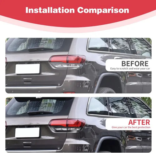 Miniatura 6 de para Grand Cherokee Cubierta de Luz Trasera Moldura Bisel Negro para Jeep Grand Cherokee 2014 2015 2016 2017 2018 2019 2020 Accesorios Exteriores
