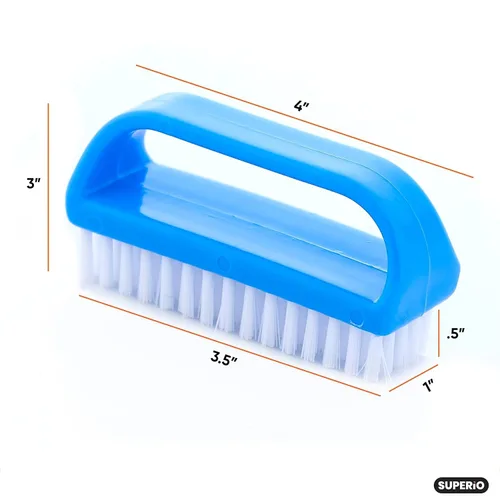 Miniatura 2 de Superio Cepillo limpiador de uñas, cepillo de limpieza rígido multiusos para uñas, pies, pies y manos, paquete de 24