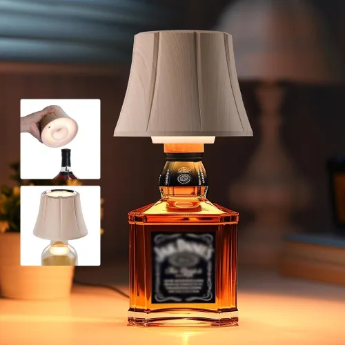 Miniatura 10 de WILIT Lámparas inalámbricas con pantalla de botella para lámparas de mesa, luces de barra de 3 niveles de brillo para bar de casa, lámpara