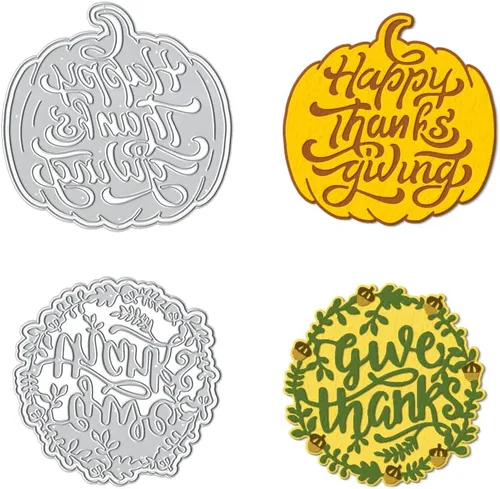 Miniatura 6 de Troqueles de corte de hongos de otoño, hojas de animales de zorro de otoño, plantilla de estampado en relieve para hacer tarjetas, álbumes