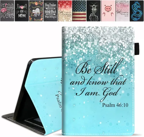 Miniatura 13 de Funda para tableta Amazon Fire HD 10/Fire HD 10 Plus (11ª generación, versión 2021), con cita inspiradora de «Be a Flamingo in a Flock», funda