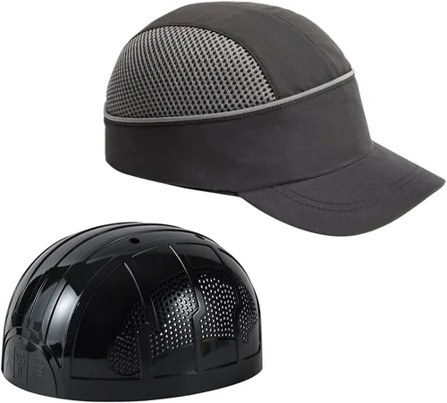 Miniatura 17 de MOHEEN Gorra de seguridad estilo gorra de béisbol con rayas reflectantes, ligera y transpirable, gorra de protección para la cabeza