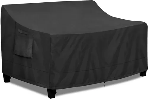 Miniatura 11 de PureFit Funda impermeable para sofá de exterior, funda para muebles de sofá de patio, funda de sofá biplaza de 2 plazas con ventilación de aire
