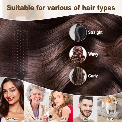 Miniatura 4 de Cepillos de pelo a granel para personas sin hogar envueltos individualmente, cepillo de pelo a granel, cepillo de pelo para cabello rizado, adecuado