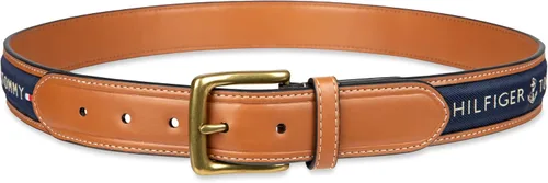 Miniatura 10 de Tommy Hilfiger Men's Fabric Inlay Casual Belt with Classic Harness Buckle