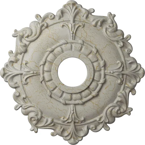 Miniatura 65 de Ekena Millwork CM18RL medallón de techo Riley de 18 in (diam. ext.) x 3 1/2 in (diam. int.) x 1 1/2 in, CM18RL Primed