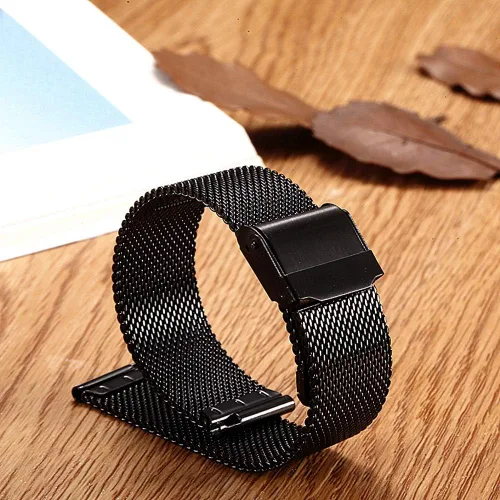Miniatura 2 de Moran Correa de malla de acero inoxidable de 20 mm, correa de metal de liberación rápida, 18 mm, 20 mm, 22 mm, compatible con Samsung Galaxy Watch