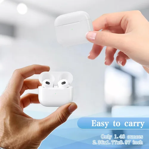 Miniatura 5 de Funda de carga inalámbrica de repuesto para AirPods de 3ª generación, fundas de carga inalámbricas para AirPod 3, solo compatibles con fundas