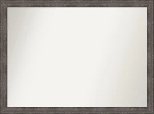 Miniatura 437 de Amanti Art Espejo personalizado, espejo de baño gris plomo a rayas, espejo de pared o espejo de tocador de baño sobre el fregadero